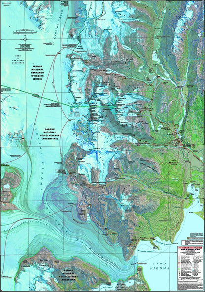 Patagonian South Icefield Map