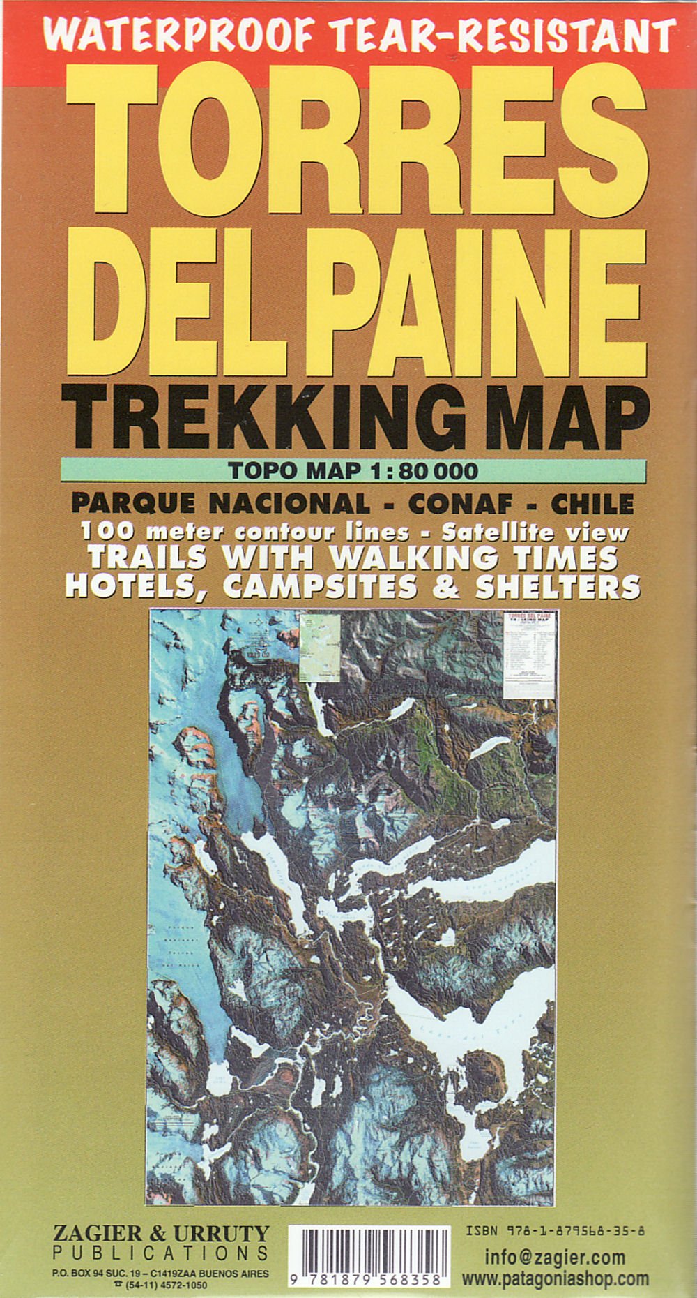 Torre del Paine - Trekking Map