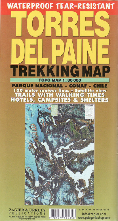Torre del Paine - Trekking Map