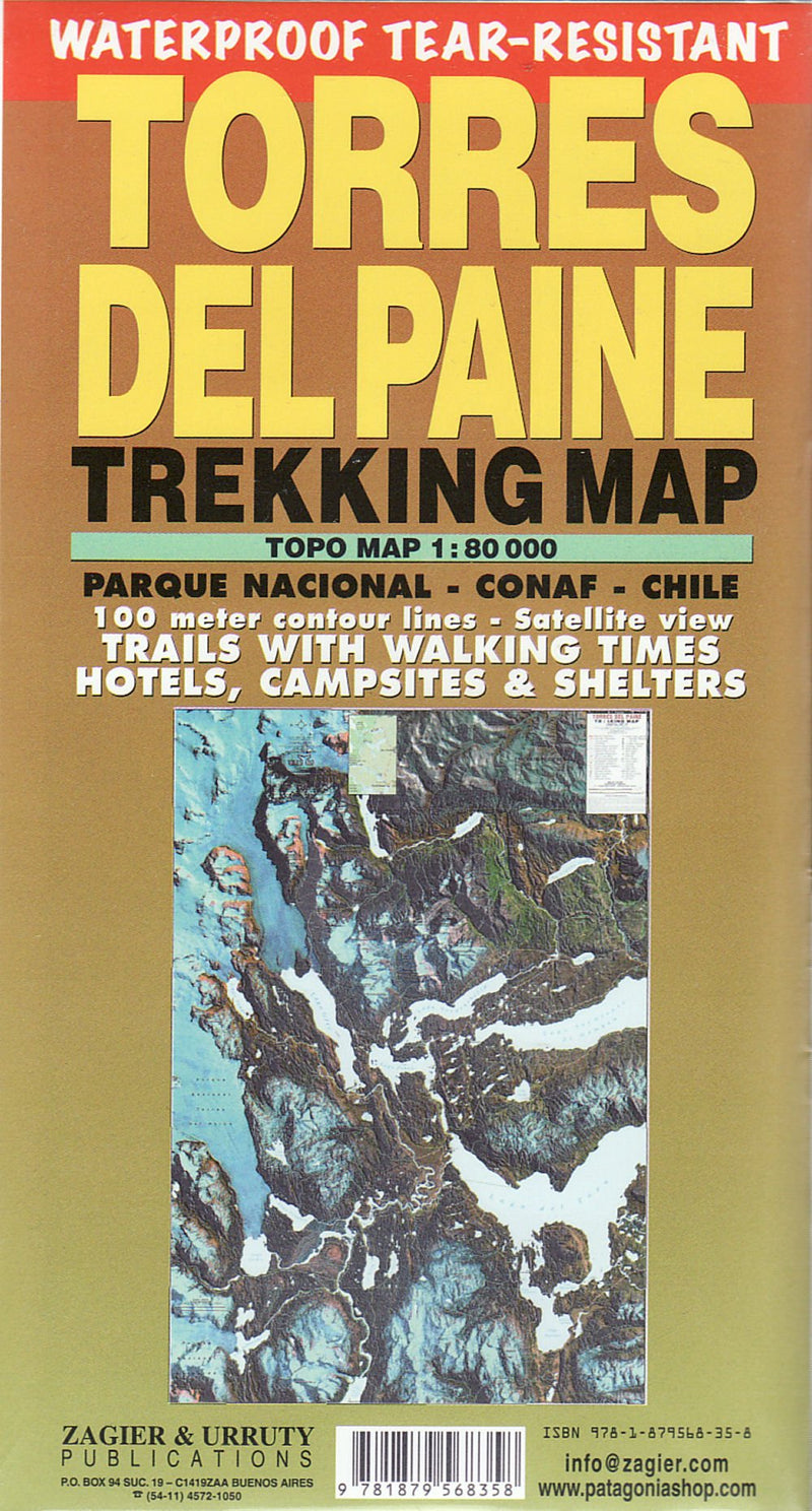 Torre del Paine - Trekking Map