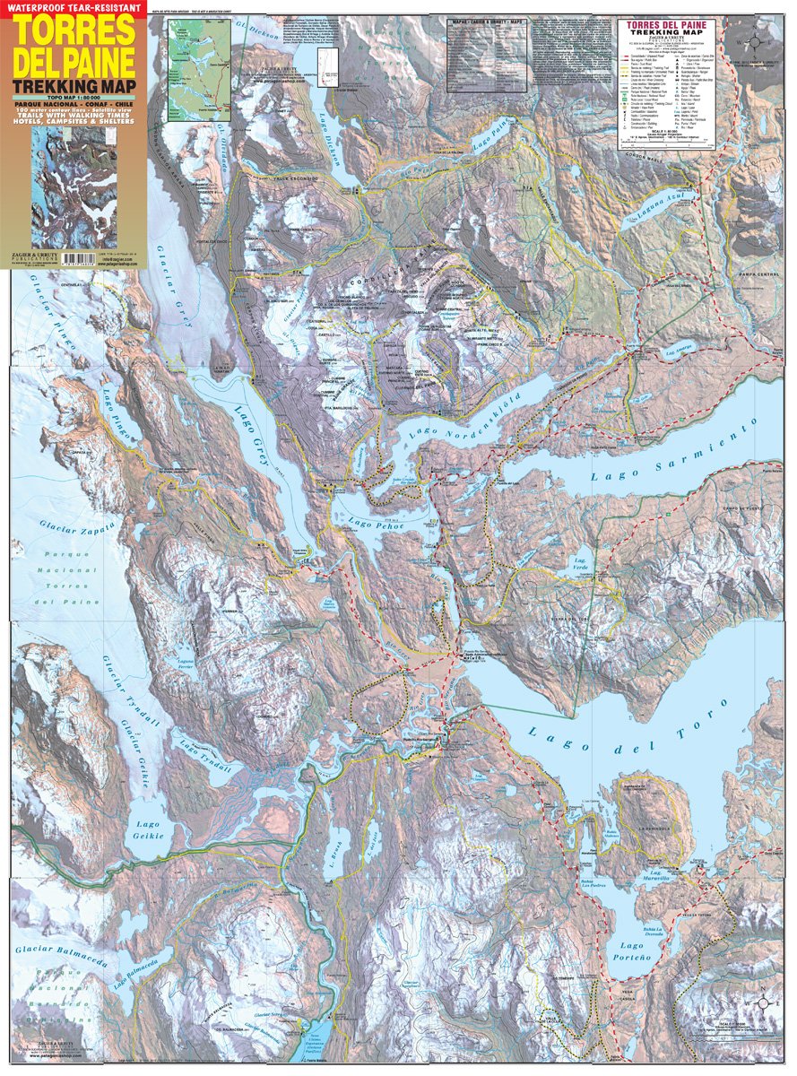 Torre del Paine - Trekking Map