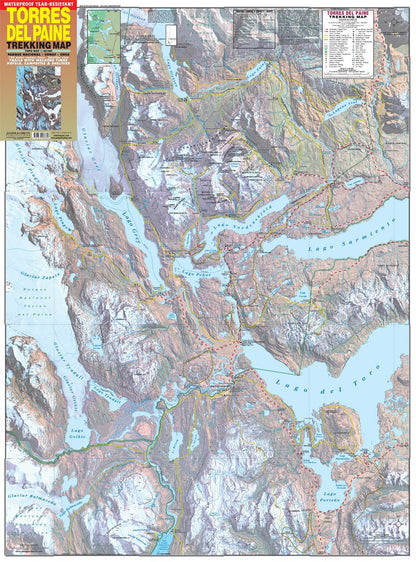 Torre del Paine - Trekking Map