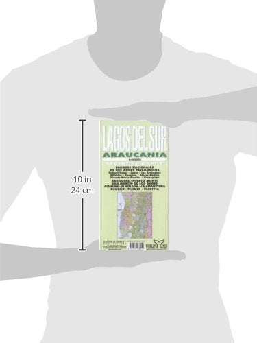 Lagos Del Sur Araucania Map: Bariloche, Puerto Montt, Nahuel Huapi, Andes Patagonicos
