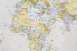 World political classic wallmap laminated