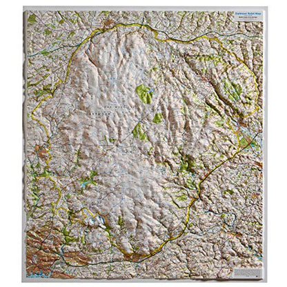 Dorrigo Raised Relief Map Dartmoor Unframed / Unmounted