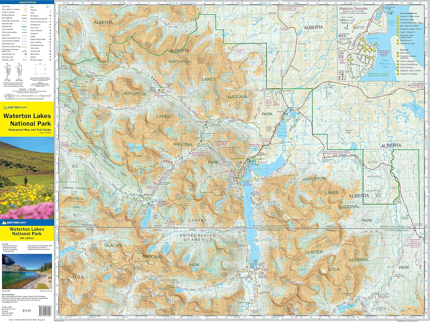 Waterton Lakes NP (Trail maps