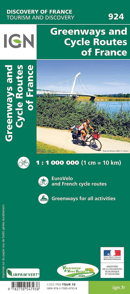France Voies Vertes & véloroutes: Greenways and Cycle Routes of France: 924 (Découverte de la France