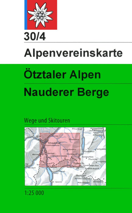 Ötztalerr Alpen Nauderer Berge walk+ski (30/4) (Alpenvereinskarte