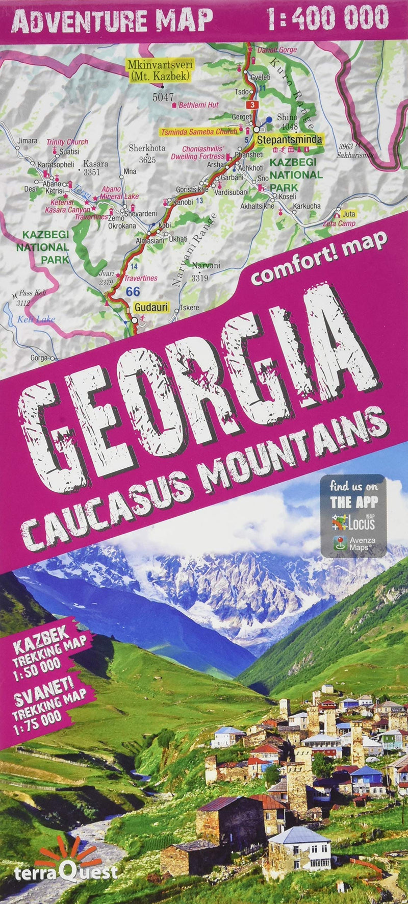 Georgia - Caucasus mountains lam. (Adventure map