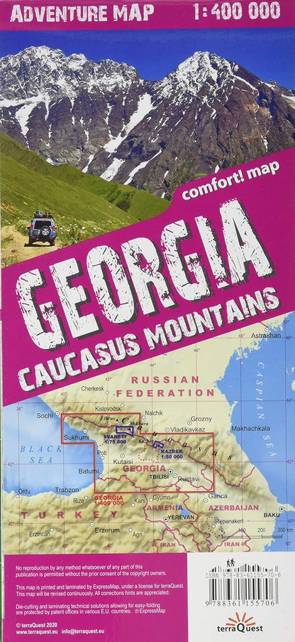 Georgia - Caucasus mountains lam. (Adventure map