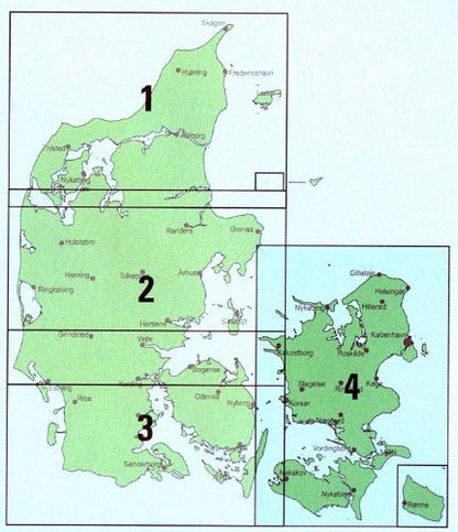 Denmark 3: Southern Jutland and Fyn 1:200,000 Sonderjylland og Fyn
