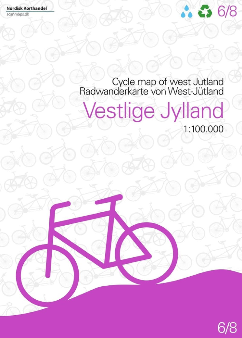 West Jutland - Denmark cycle map