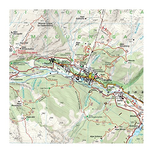 Valle Anzasca Ovest 1 : 25.000: Monte Rosa - Macugnaga