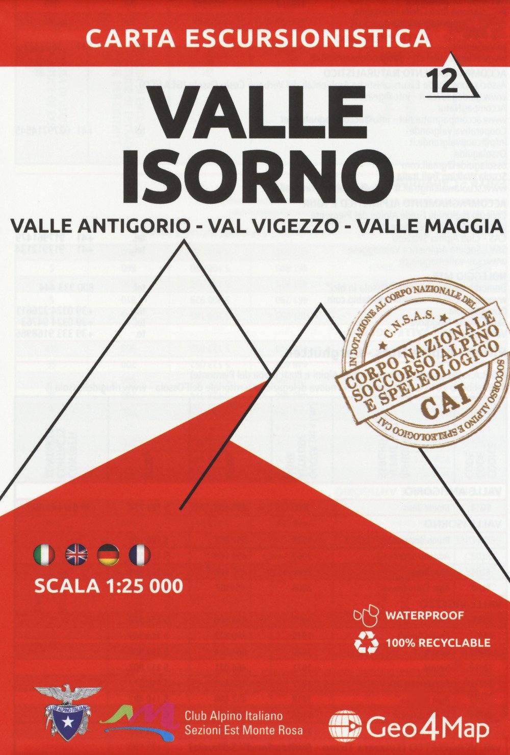 Valle Isorno 1:25000