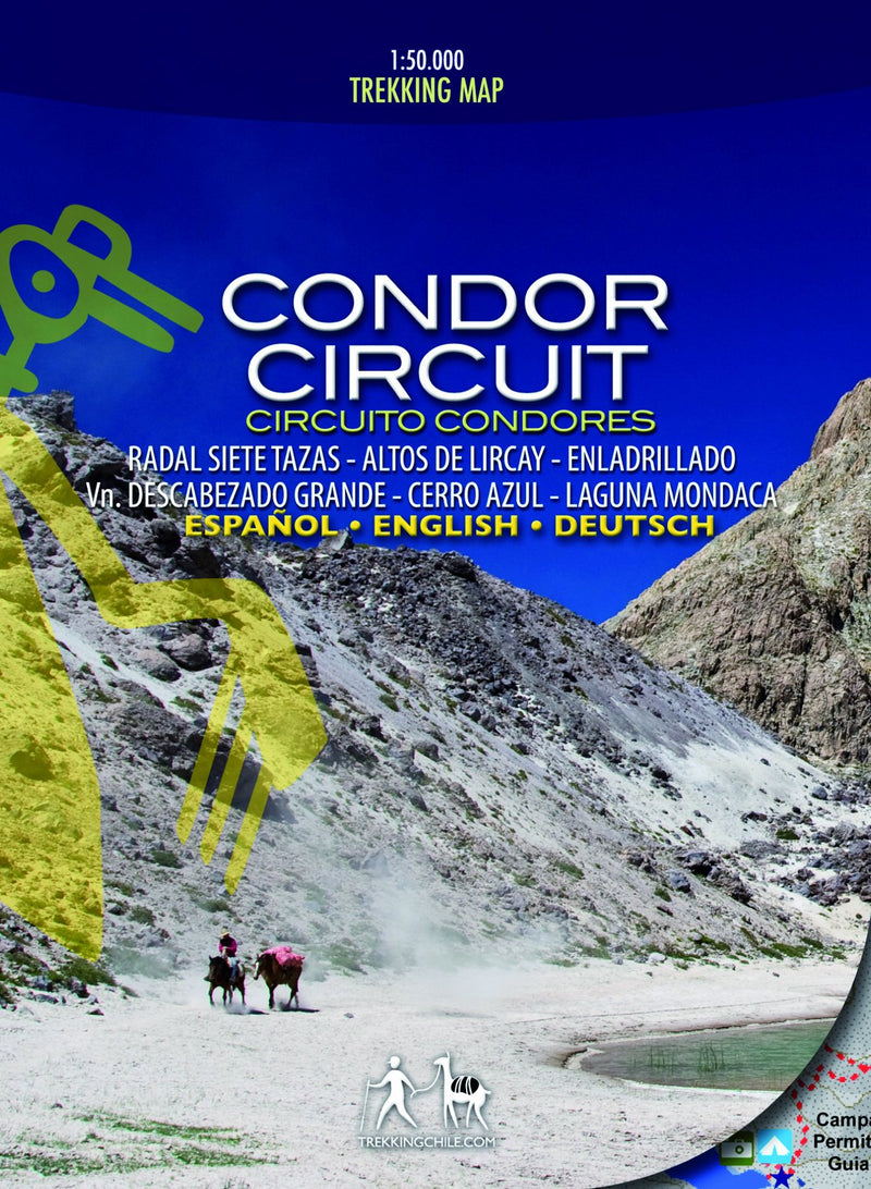 Condor Circuit trekking map 1:50,000 Central Chile