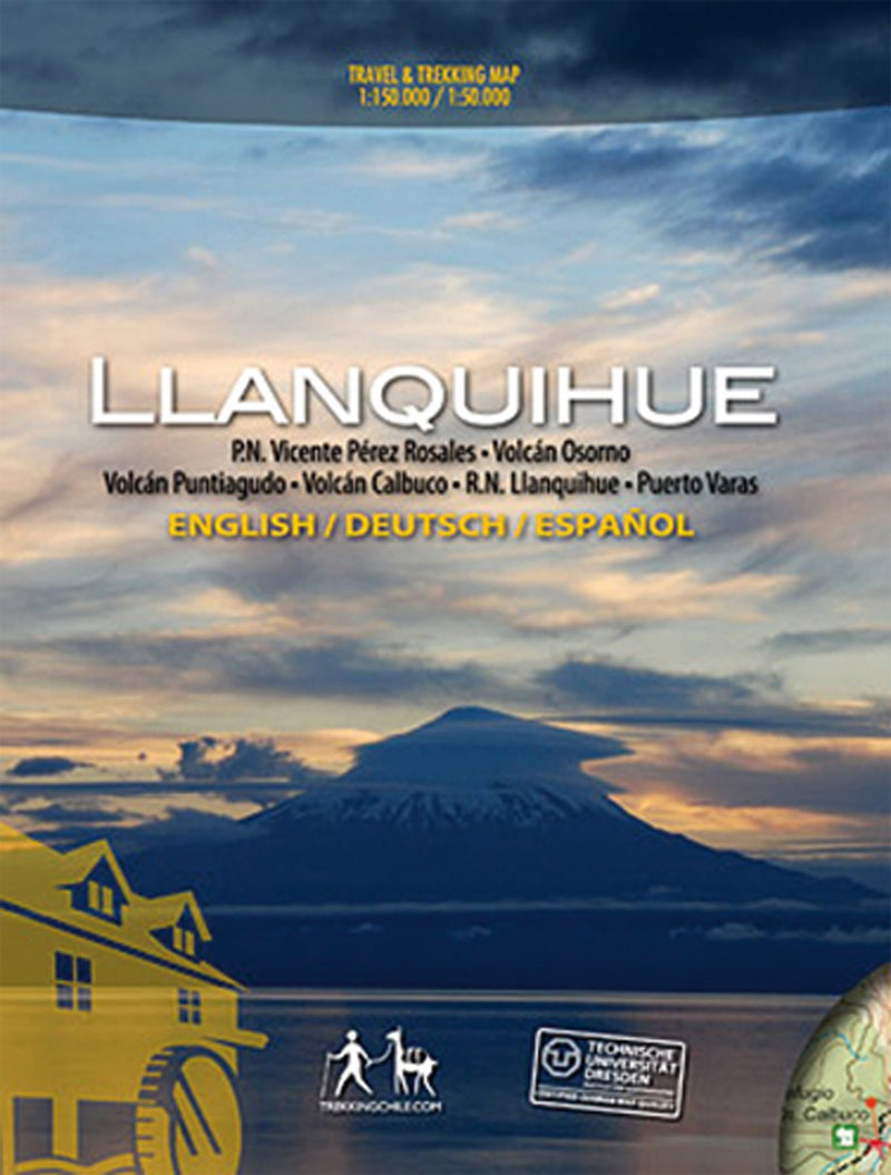 Llanquihue 1:150.000 - 1:50.000 Trekking map of Chile