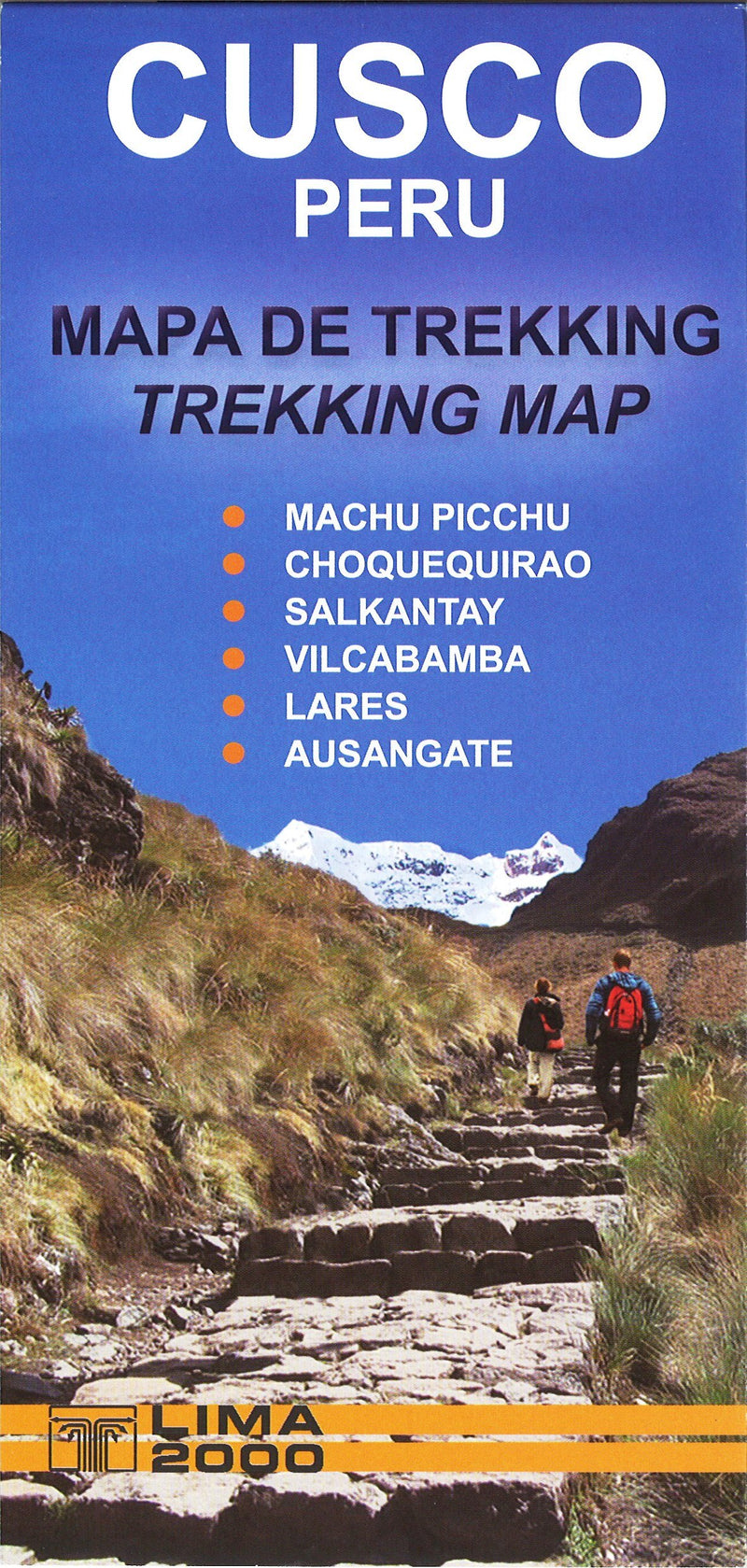 Cusco Peru Trekking Map