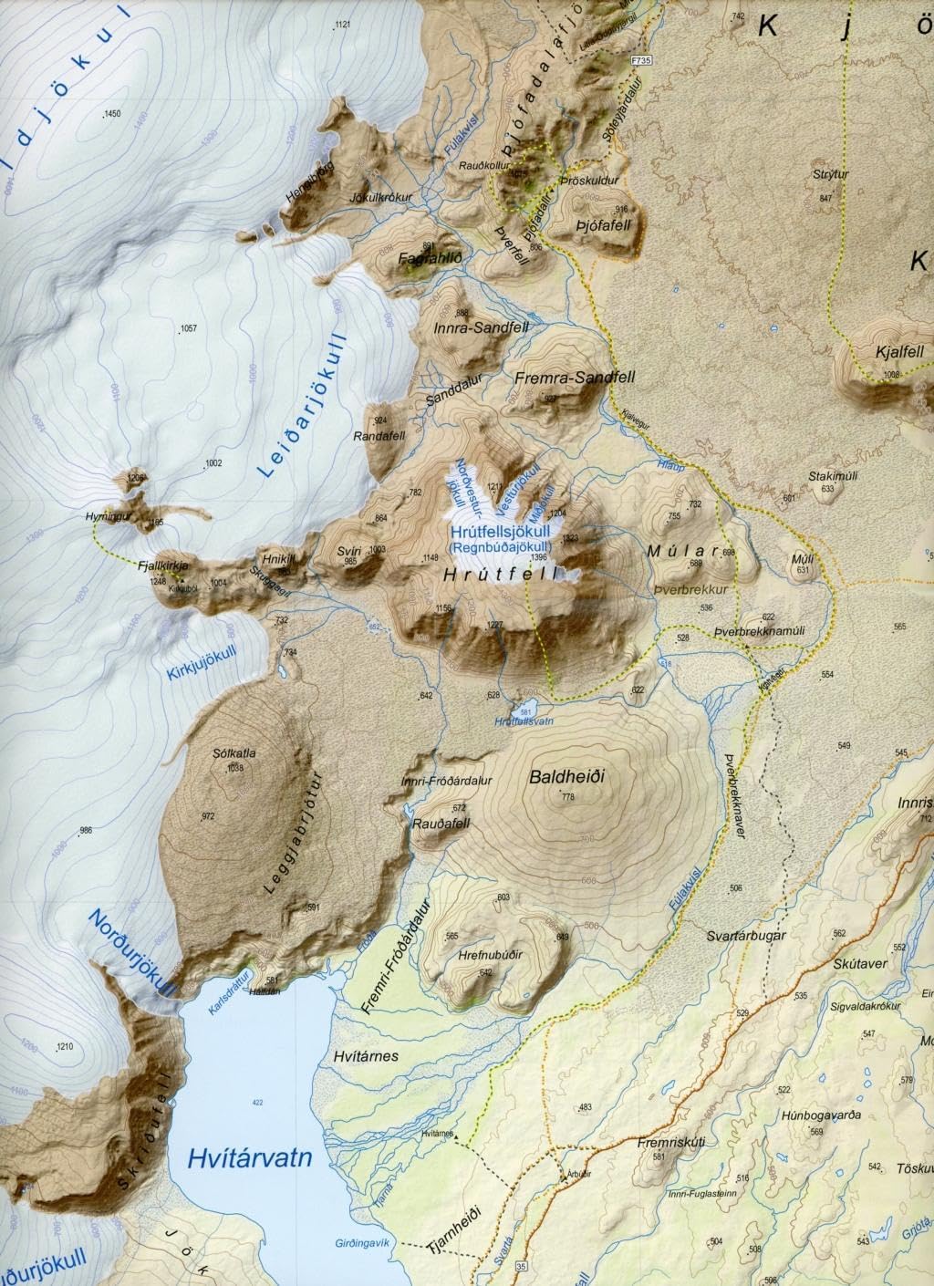 Island Serkort 03 Kjölur - Langjökull - Kerlingarfjöll 1 : 100 000 / 1 : 50 000