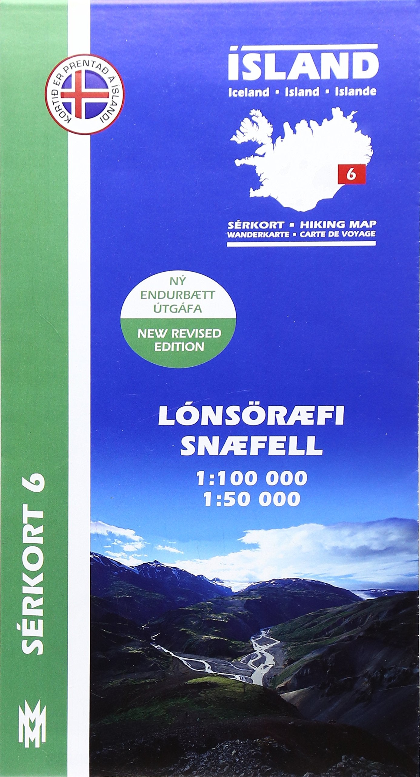 Island Serkort 06 Lonsöraefi, Snaefell 1 : 100 000 / 1 : 50 000