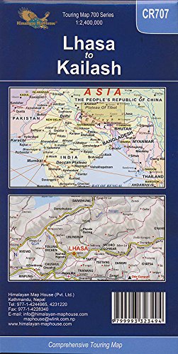Lhasa to Kailas 1:2,900,000 The Northern & Southern Routes