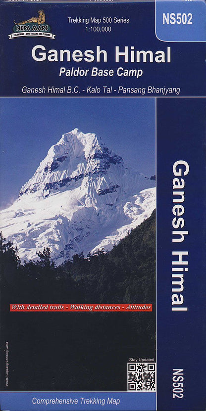 Ganesh Himal - Paldor Base Camp 1:100,000