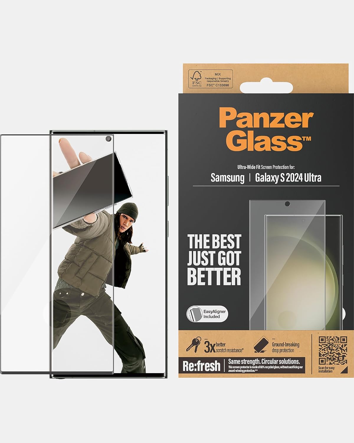 PanzerGlass Ultra Wide Fit Protection d'écran transparent Samsung 1 piece(s