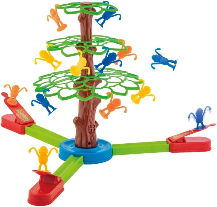 Grafix Monkey Spring! Children's Game for 1 to 3 Players, Colourful Skill Game for Children from 3 Years, Playfully Develop Sensitivity, Fun Party Fun for Children