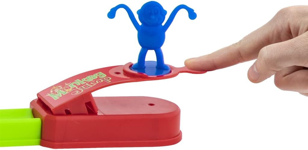 Grafix Monkey Spring! Children's Game for 1 to 3 Players, Colourful Skill Game for Children from 3 Years, Playfully Develop Sensitivity, Fun Party Fun for Children