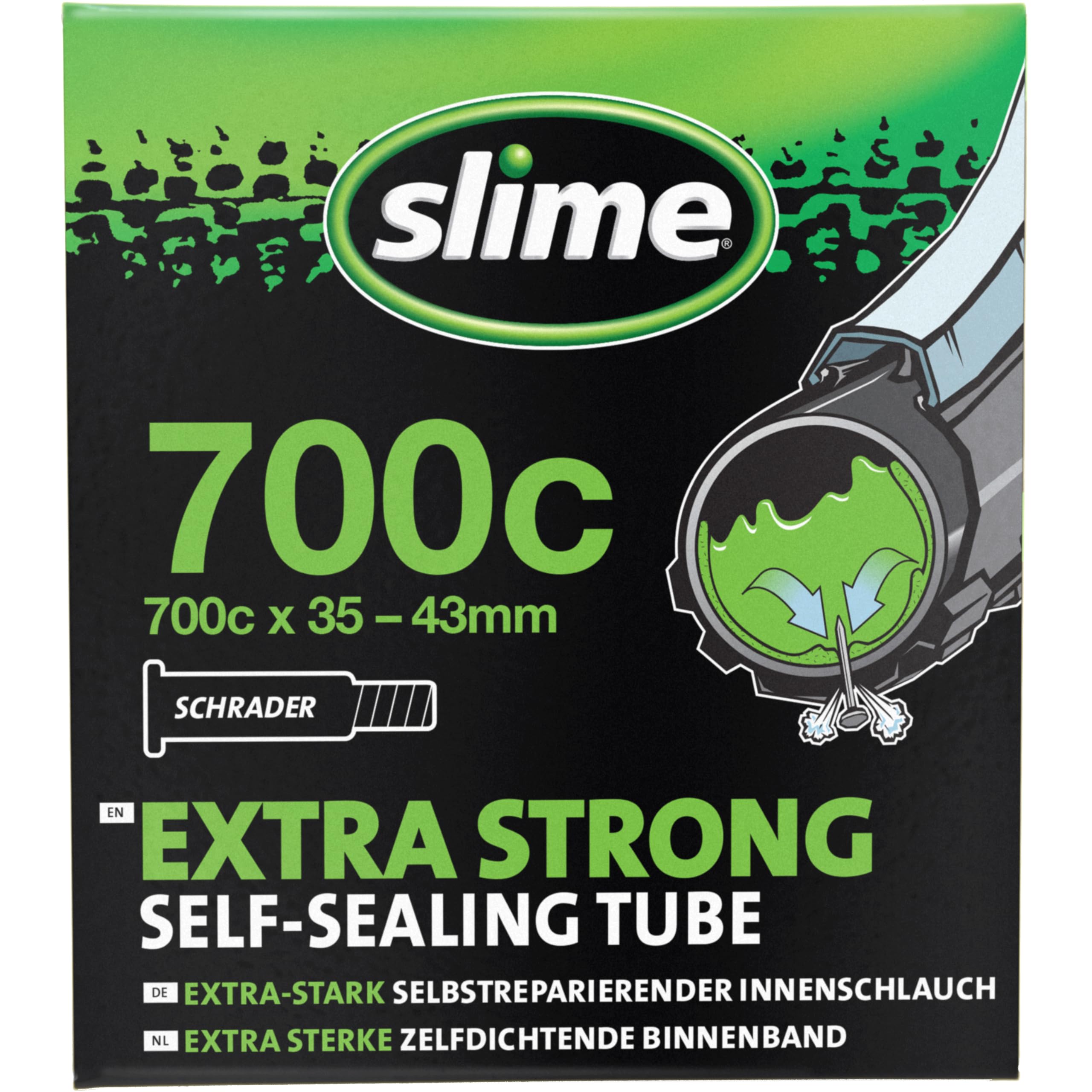 Slime Self Sealing Tubes 700x35/43 Schrader