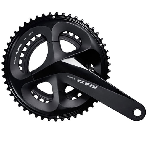 Shimano FC-R7000 105 double chainset, HollowTech II 172.5 mm 52 / 36T, black