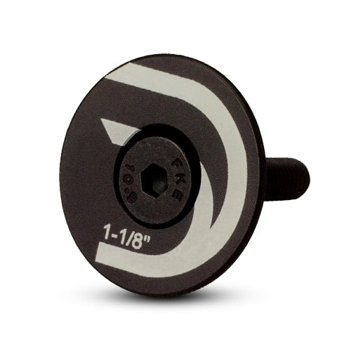 Deda Elementi Flat Top Cap Black Anodized