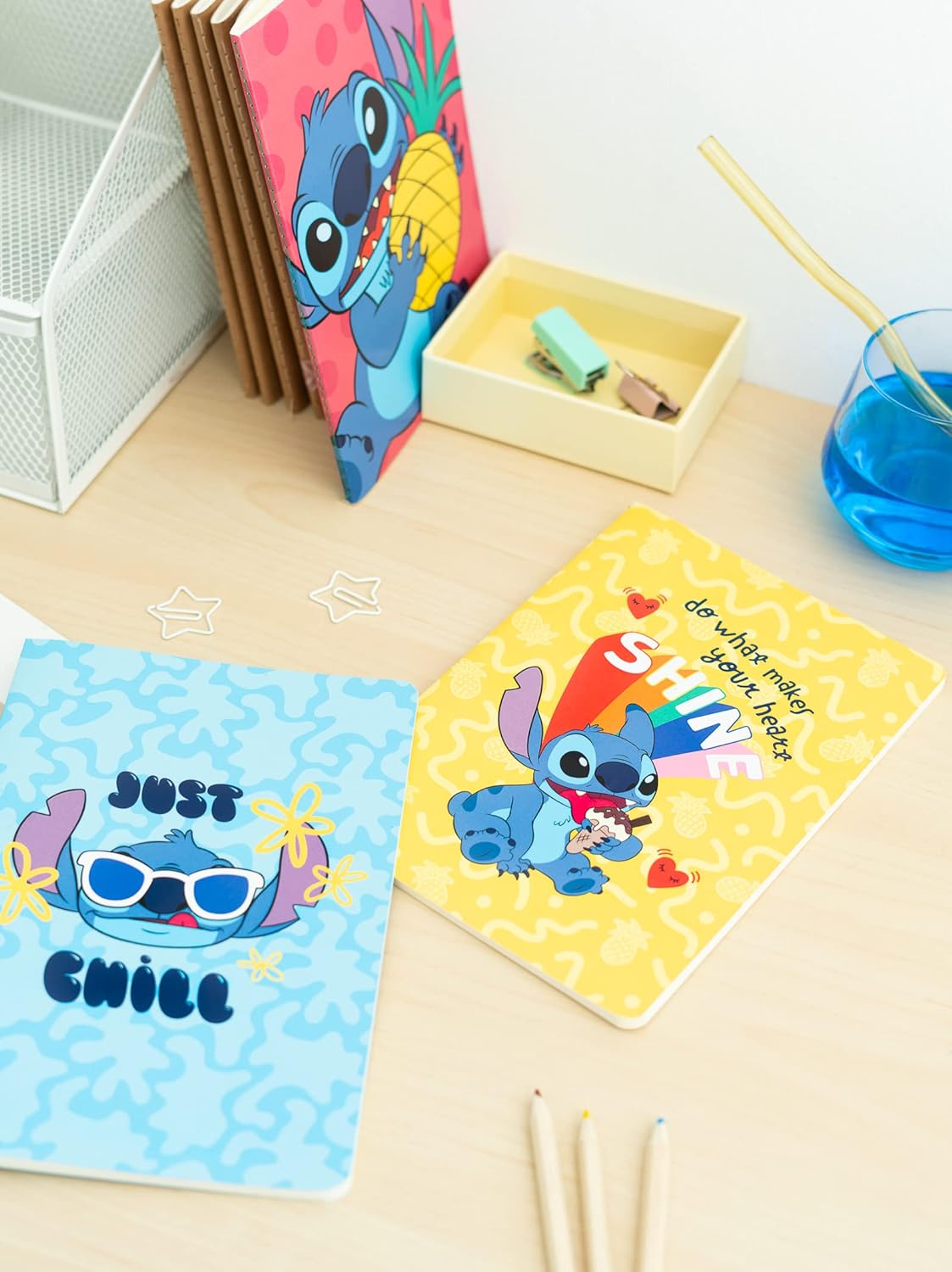 Grupo Erik Disney Stitch Tropical Pack Of 3 A5 Notebooks | A5 Notebook | Notebooks A5 | Notepads A5 | A5 Notepad | Stitch Stationery | Stitch Gifts | Stitch Disney Gifts A5 Stitch