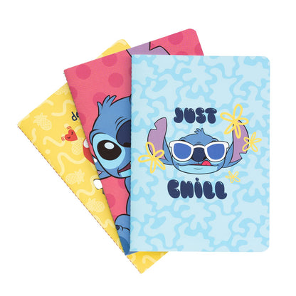 Grupo Erik Disney Stitch Tropical Pack Of 3 A5 Notebooks | A5 Notebook | Notebooks A5 | Notepads A5 | A5 Notepad | Stitch Stationery | Stitch Gifts | Stitch Disney Gifts A5 Stitch
