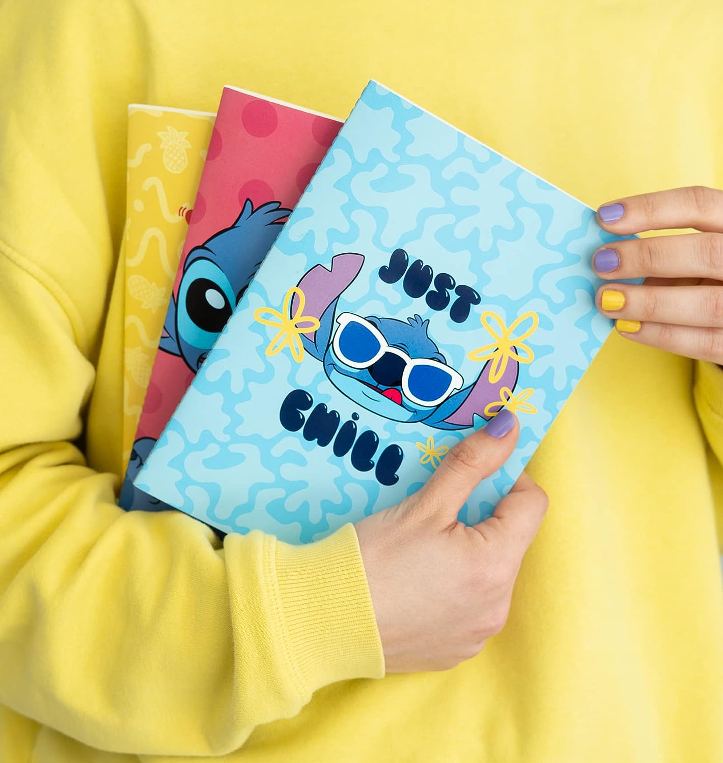 Grupo Erik Disney Stitch Tropical Pack Of 3 A5 Notebooks | A5 Notebook | Notebooks A5 | Notepads A5 | A5 Notepad | Stitch Stationery | Stitch Gifts | Stitch Disney Gifts A5 Stitch