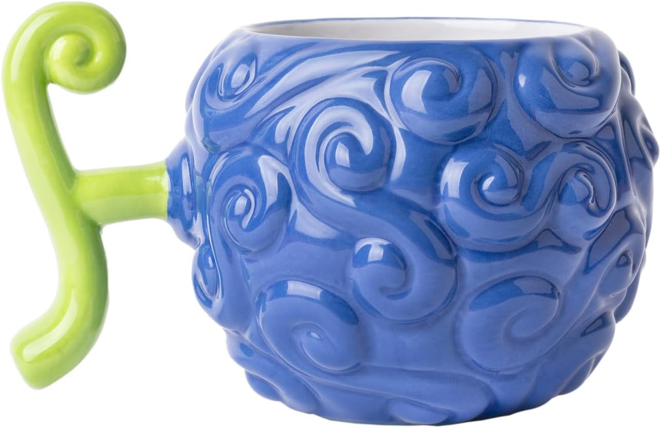 Grupo Erik One Piece Netflix Gum-Gum Fruit 3D Ceramic Mug | 50 cl / 500 ml / 17 oz - 6 x 4 x 5 inches / 16 x 10 x 12.5 cm | Coffee Mug | Tea Mug | Cool Gifts | One Piece Manga