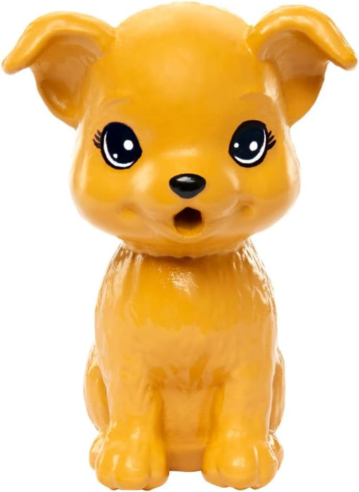 Barbie Stacie Doll with Pet Dog, From Barbie and Stacie to the Rescue Movie Toys, Blonde Hair Doll, HRM05