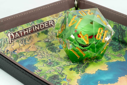 FanRoll by Metallic Dice Games Pathfinder Goblin Mammoth D20 - Figura decorativa (55 mm
