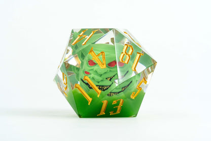 FanRoll by Metallic Dice Games Pathfinder Goblin Mammoth D20 - Figura decorativa (55 mm