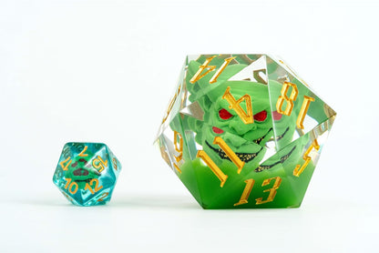 FanRoll by Metallic Dice Games Pathfinder Goblin Mammoth D20 - Figura decorativa (55 mm