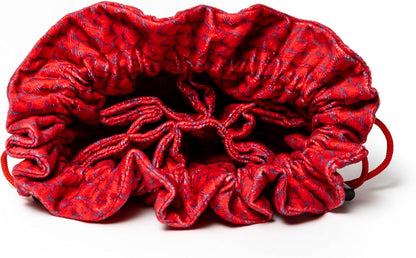 Metallic Dice Games FanRoll Dragon StormTM Velvet Compartment Dice Bag: Red Dragon Scales