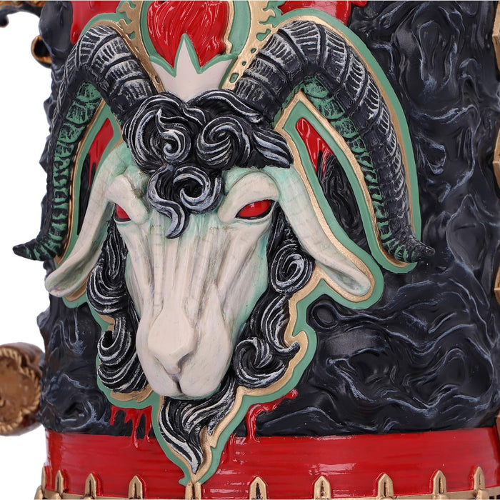 Nemesis Now Slayer Reign in Blood Tankard, Resin, Black/Red, Officially Licensed Slayer Band Merch, Removable Stainless Steel Insert, Cast in The Finest Resin, Expertly Hand-Painted