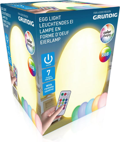 Kleurveranderende Nachtlamp in Eivorm met Afstandsbediening