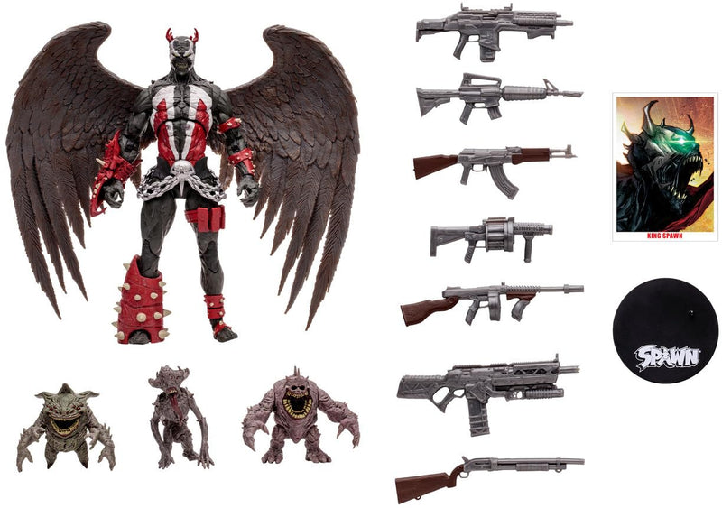 McFarlane Toys Spawn figurine Megafig King Spawn with Wings and Minions 30 cm
