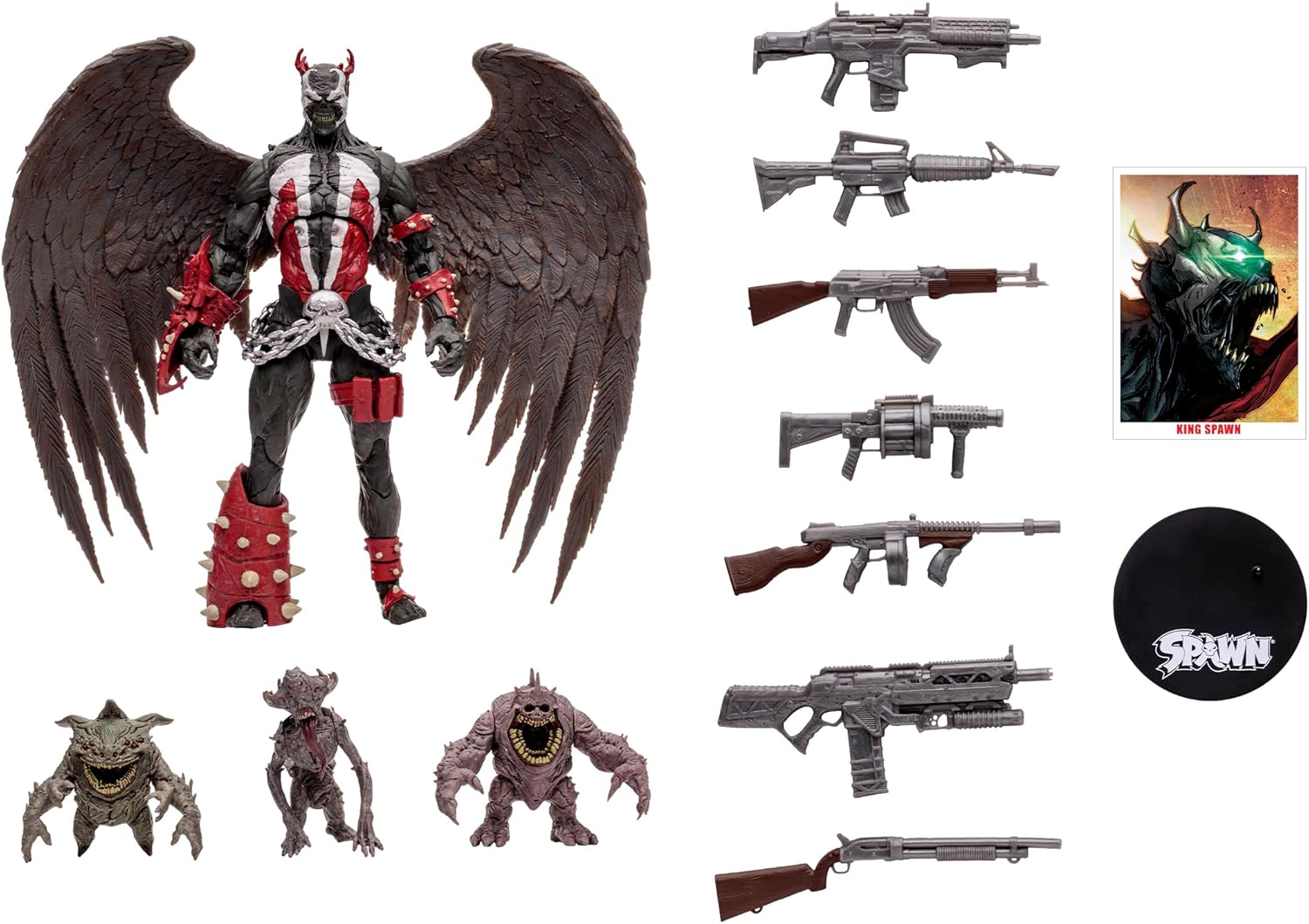 McFarlane Toys Spawn figurine Megafig King Spawn with Wings and Minions 30 cm