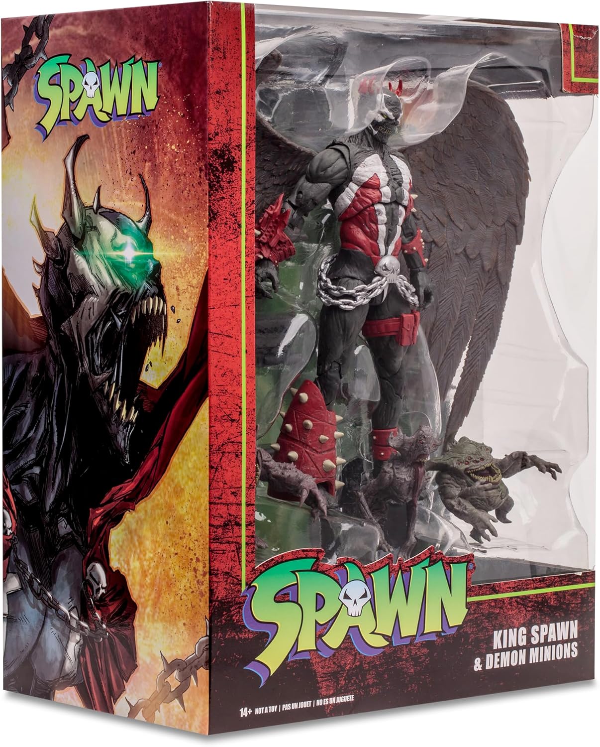 McFarlane Toys Spawn figurine Megafig King Spawn with Wings and Minions 30 cm