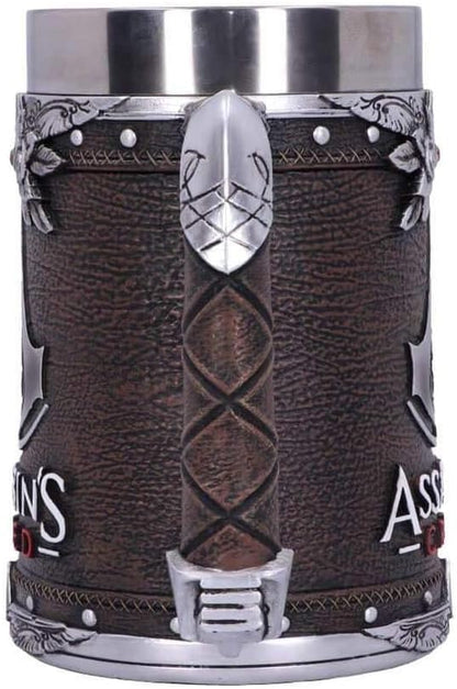 Nemesis Now - Boccale con licenza ufficiale Assassins Creed Brotherhood Brown con lama nascosta, in resina, 15,5 cm