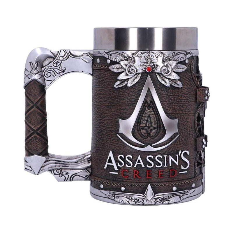 Nemesis Now - Boccale con licenza ufficiale Assassins Creed Brotherhood Brown con lama nascosta, in resina, 15,5 cm