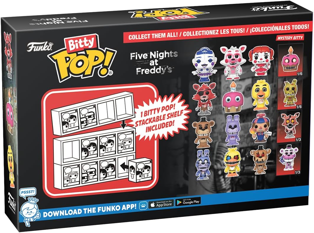 Funko Bitty Pop!: Five Nights at Freddy's Mini Collectible Toys 4-Pack - Ballora, Funtime Foxy, Baby & Mystery Chase Figure (Styles May Vary