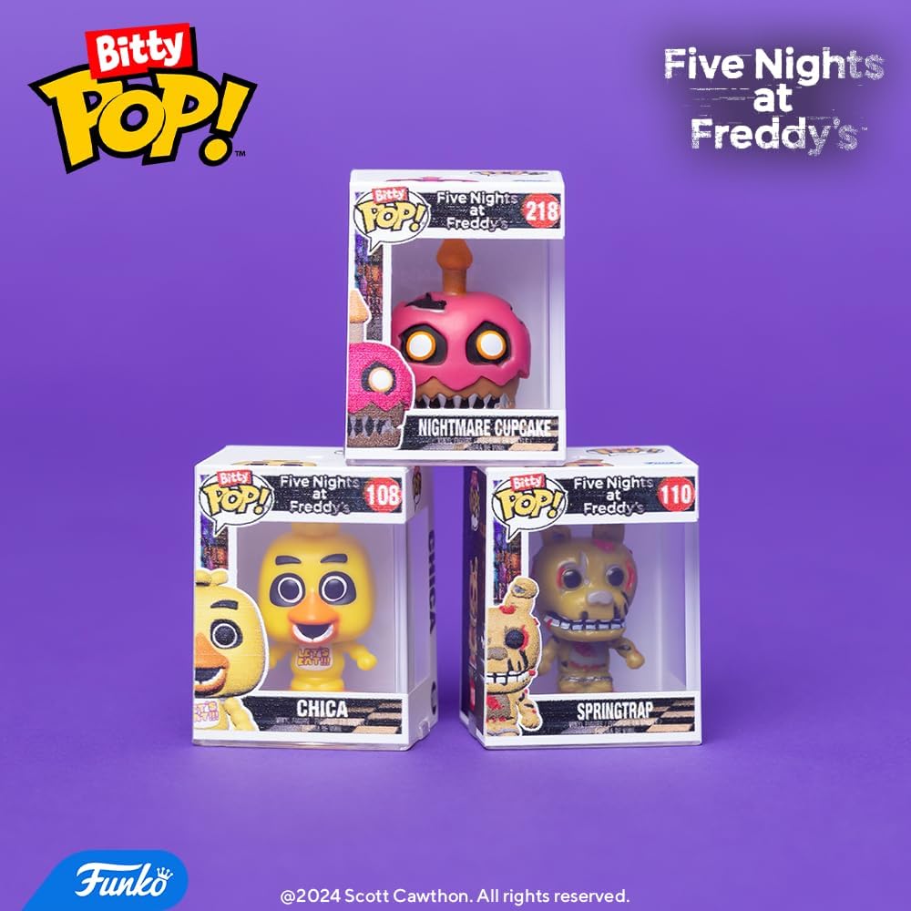 Funko Bitty Pop!: Five Nights at Freddy's Mini Collectible Toys 4-Pack - Freddy, Bonnie, Ballon Boy & Mystery Chase Figure (Styles May Vary