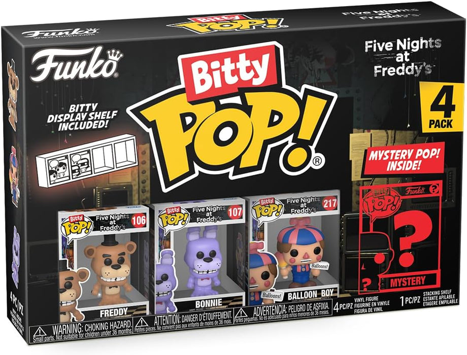 Funko Bitty Pop!: Five Nights at Freddy's Mini Collectible Toys 4-Pack - Freddy, Bonnie, Ballon Boy & Mystery Chase Figure (Styles May Vary